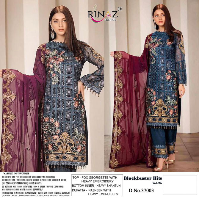 Rinaz Blockbuster Hits 25 New Fancy Festival Wear Pakistani Salwar Kameez Collection